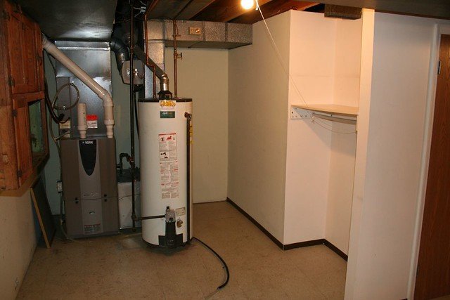 Residential water heater and mechanical room setup common in Paradise NV homes
