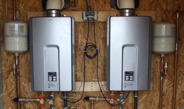 Dual Rinnai tankless water heater install suitable for high-demand Enterprise NV homes