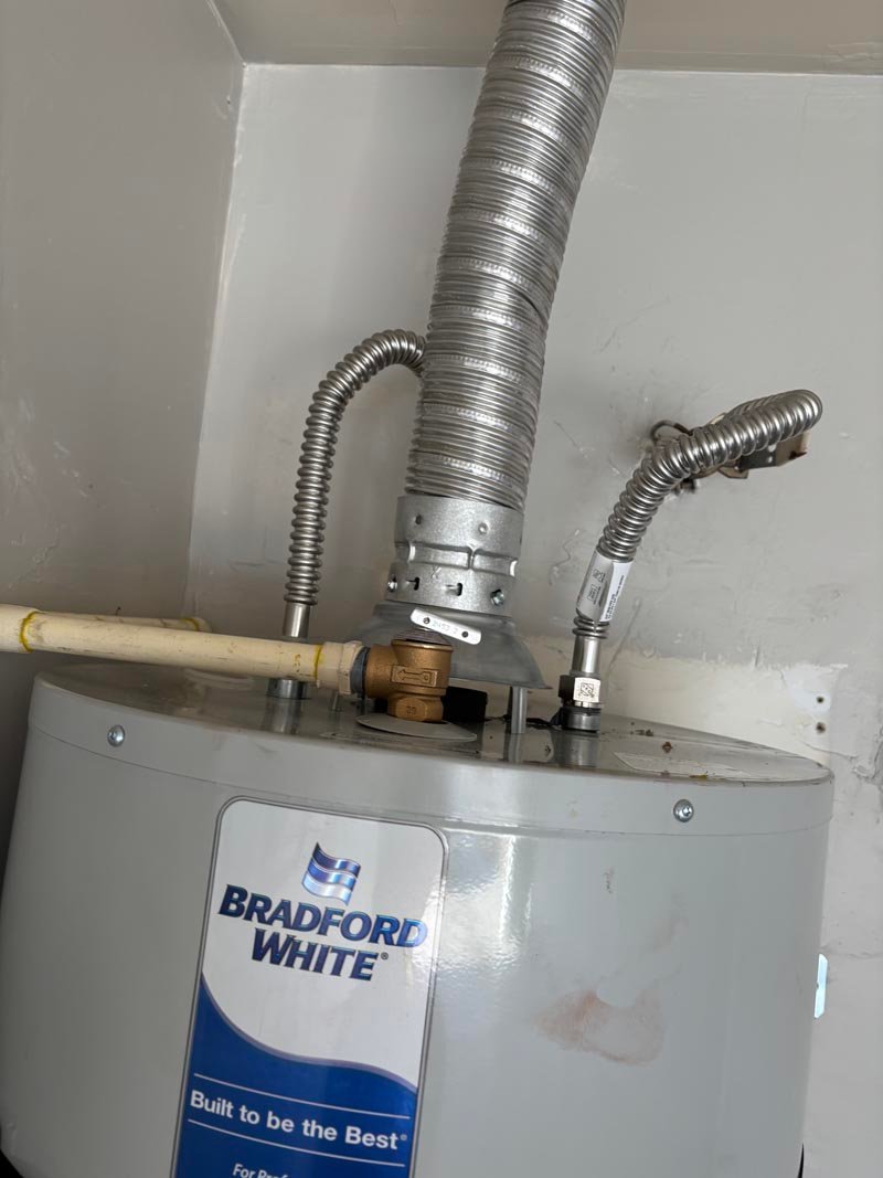 Bradford White gas water heater install serving Whitney Nevada