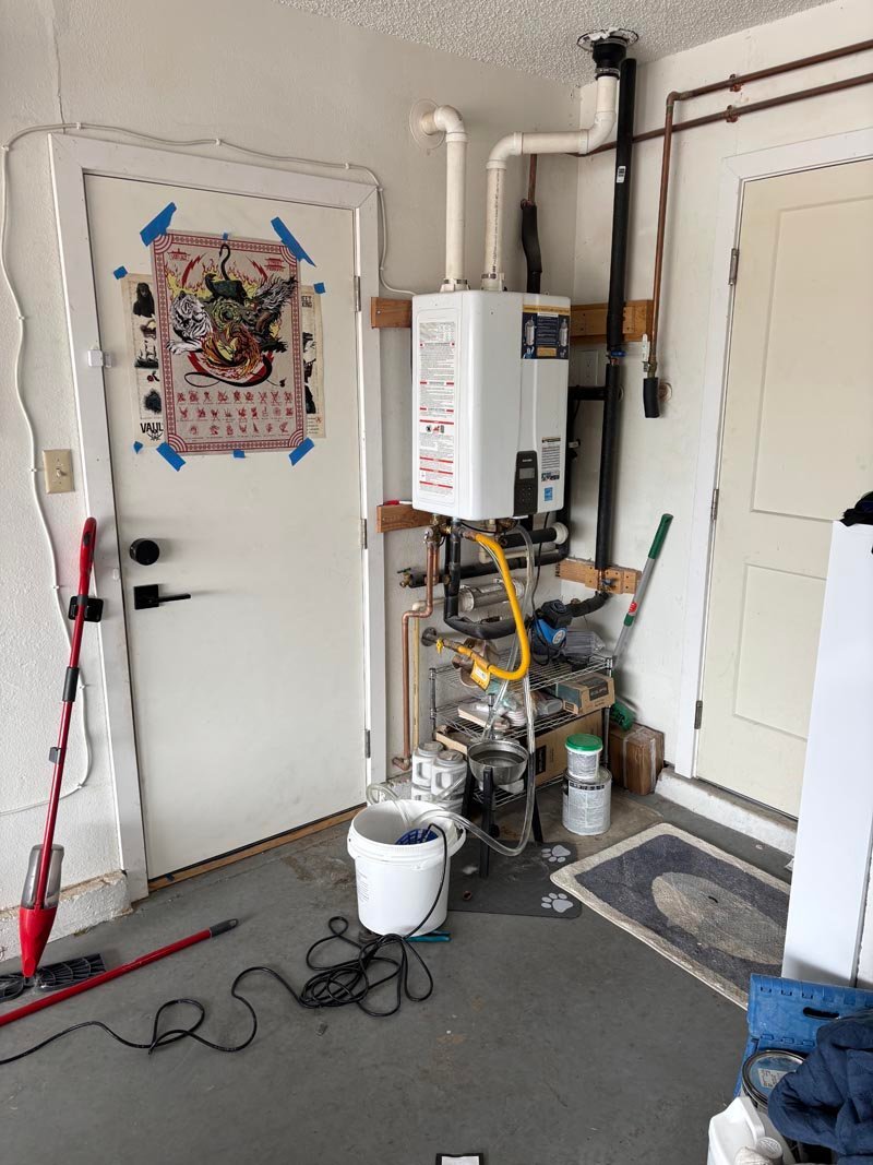 Garage tankless water heater install suitable for Boulder City homes