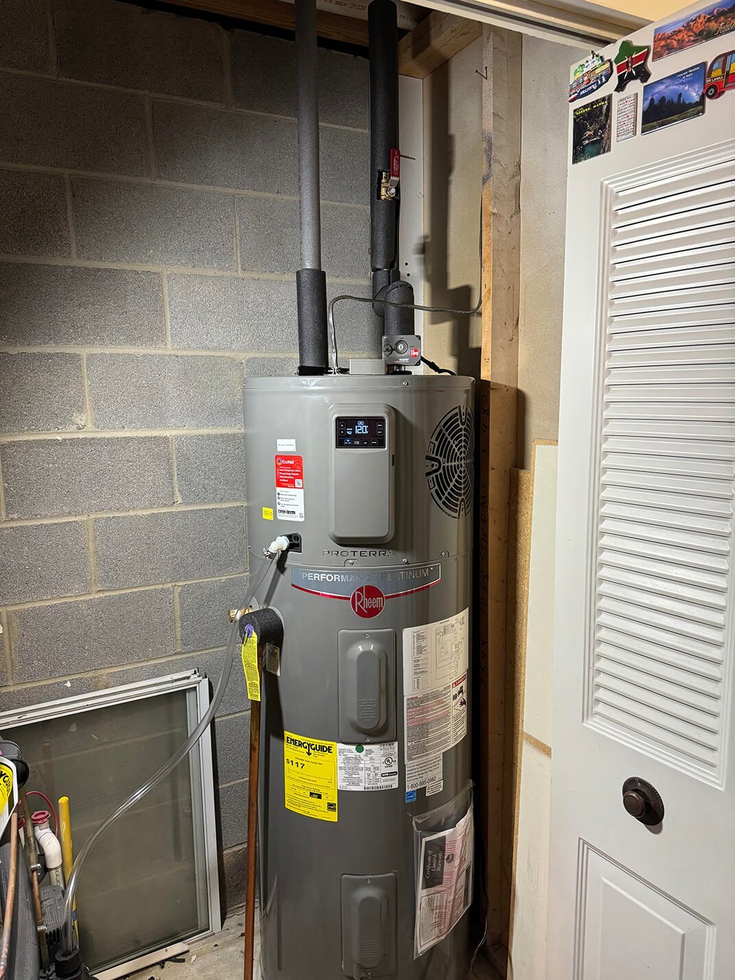 Heat pump water heater installation by Water Heaters Today LLC in Las Vegas
