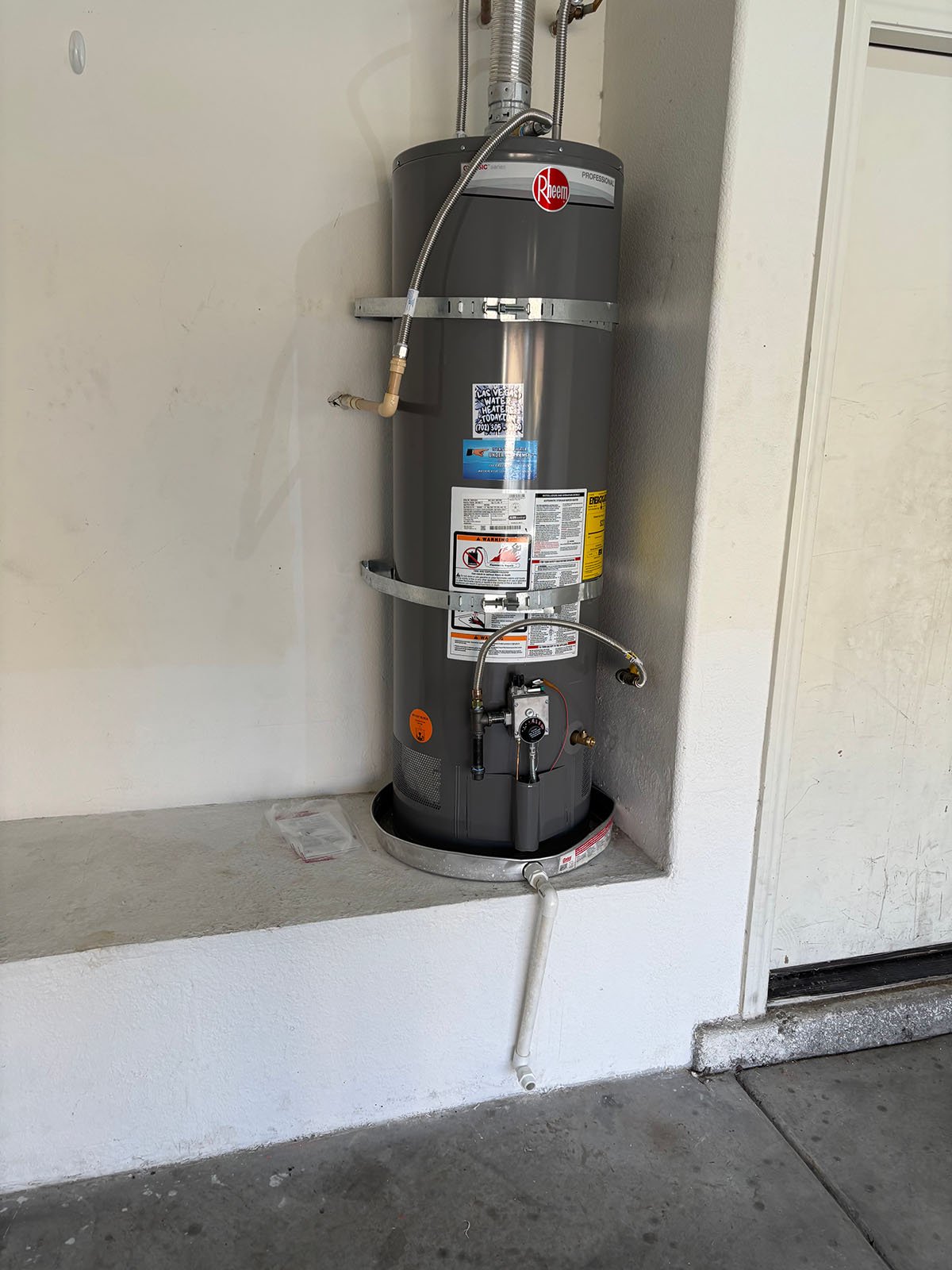 One of Water Heaters Today water heater replacement projects for a residential home
