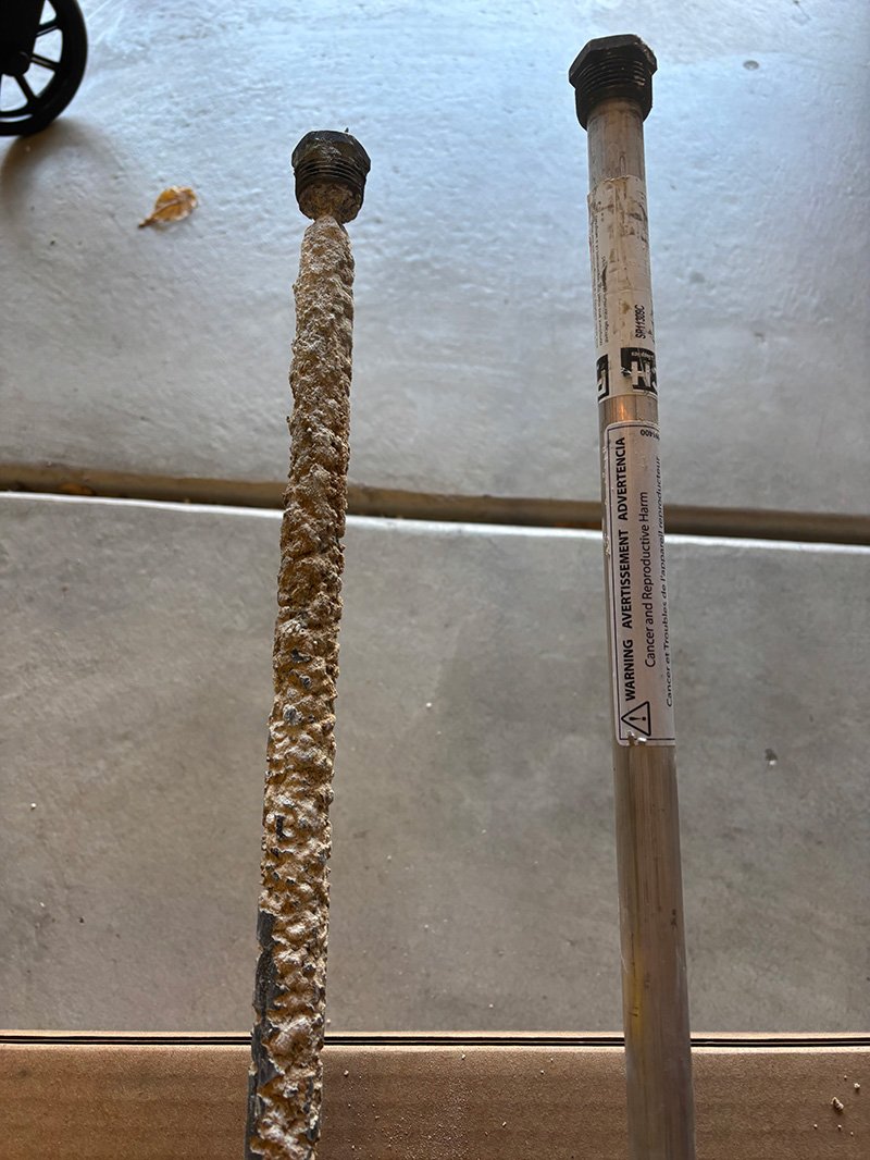 New Water Heater Anode Rod Installed By Water Heaters Today
